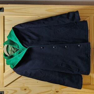 Mackintosh Vintage Blue and Green Wool Coat